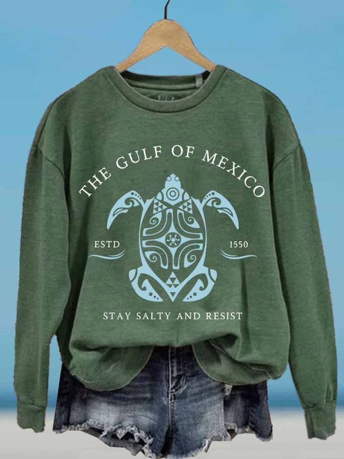 Women's Gulf Of Mexico Printed Sweatshirt