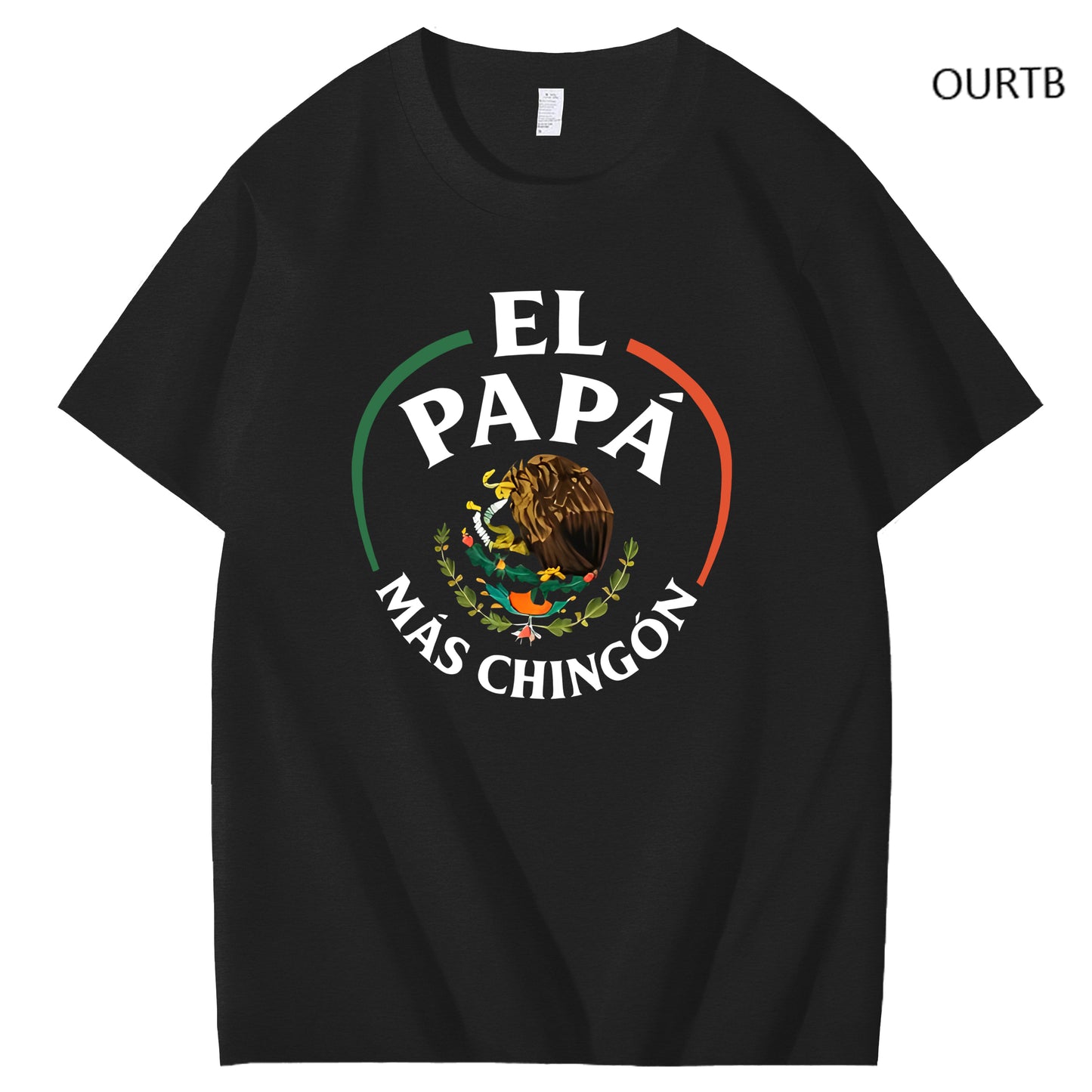 El Papa Mas Chingon Funny Art Pattern Print T-Shirt