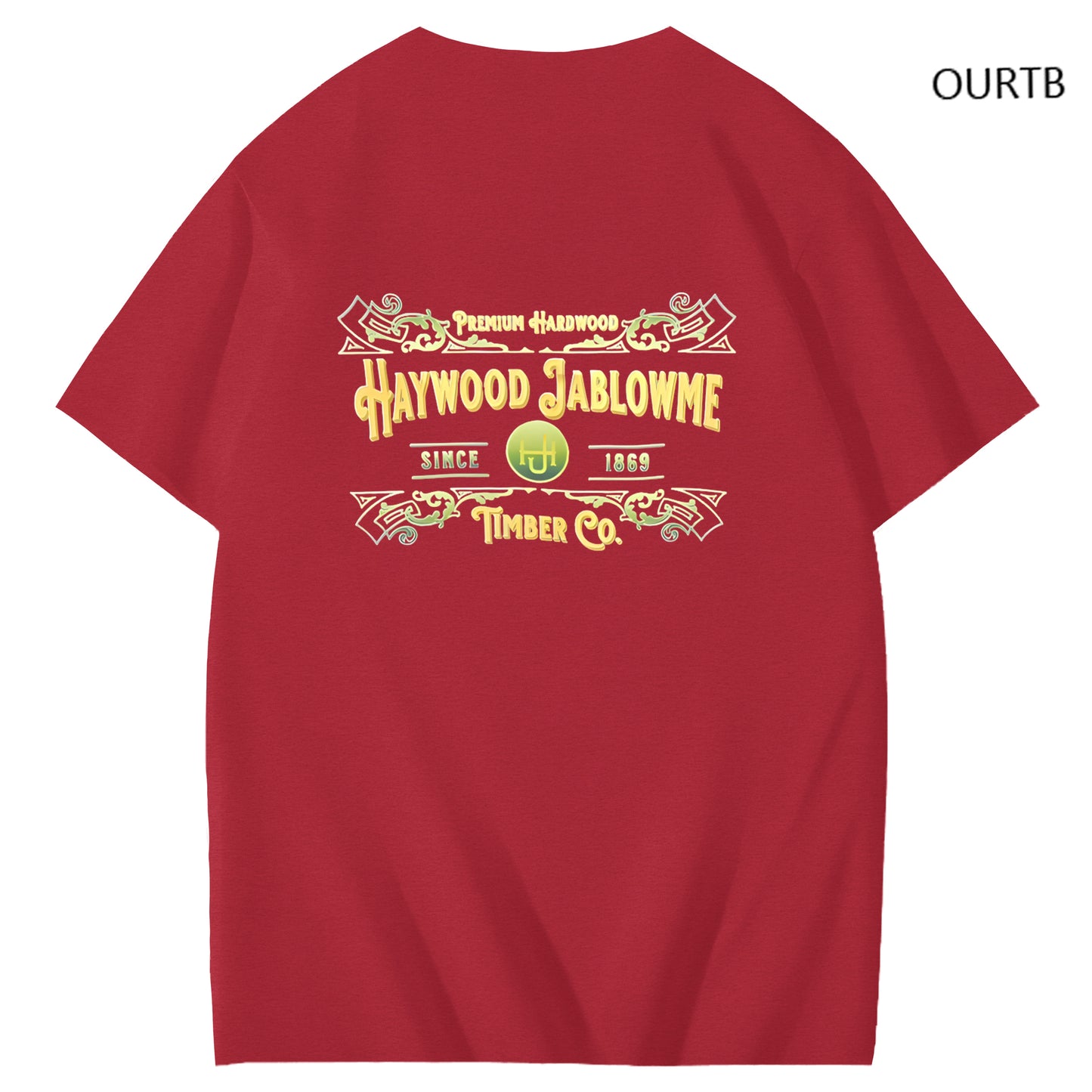 Haywood Since 1869 Jablowme Timber Co Art Pattern Print T-Shirt