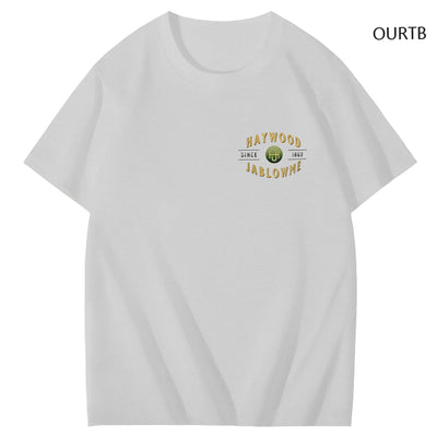 Haywood Since 1869 Jablowme Timber Co Art Pattern Print T-Shirt