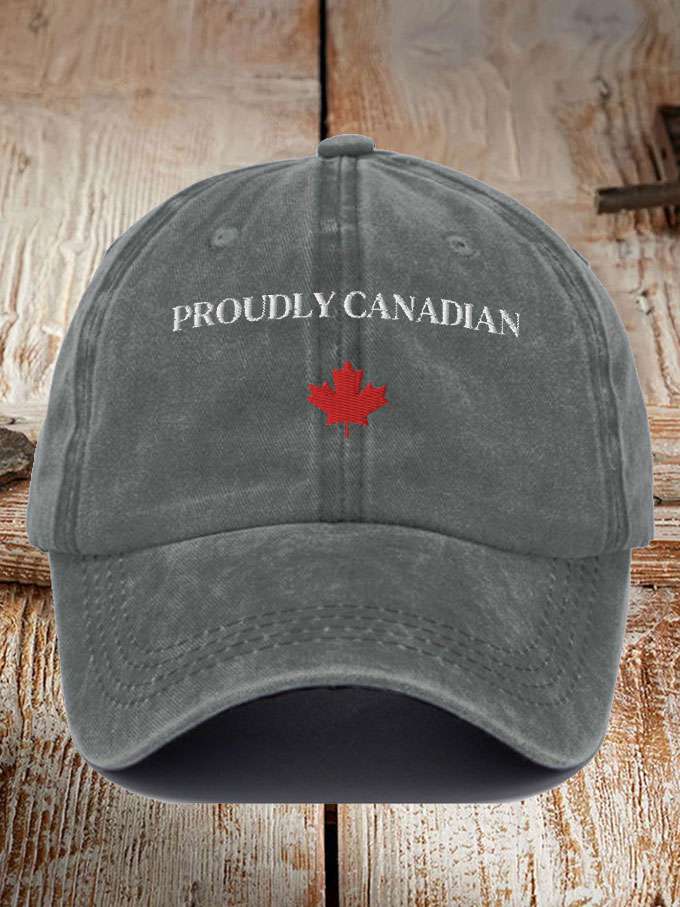 Unisex Canada  Proudly Candadian Printed Hat