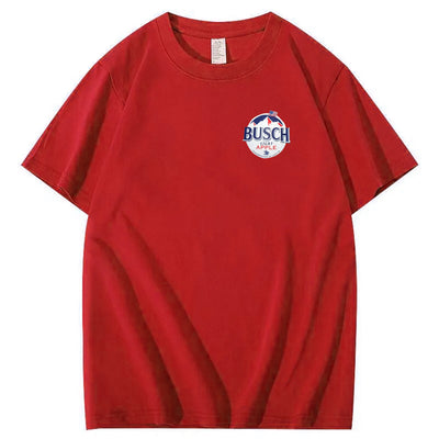 Happy Dogs And American Flag Pattern Print T-Shirt