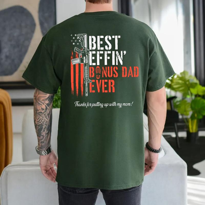 Effin’ Bonus Dad Ever Vintage T-Shirt, Funny Stepdad Shirt, Father’s Day Gift, Bonus Dad Appreciation Tee, Classic Unisex T-Shirt, Menswear Top