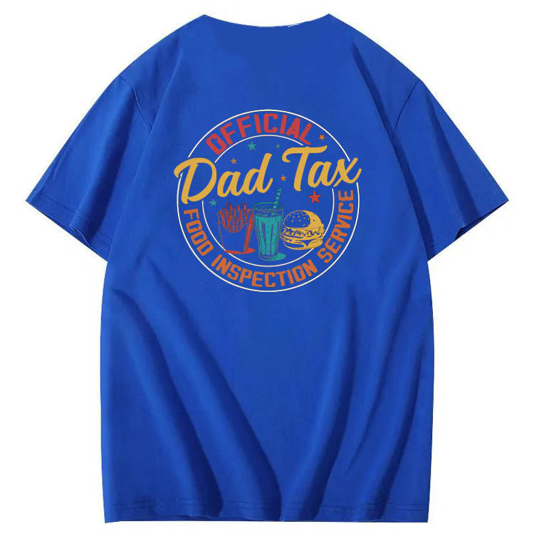 Official Dad Tax Pattern Print 100%Cotton T-Shirt