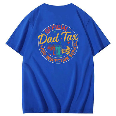 Official Dad Tax Pattern Print 100%Cotton T-Shirt