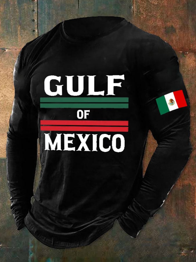 Men's Gulf Of Mexico Print Long Sleeve T-Shirt