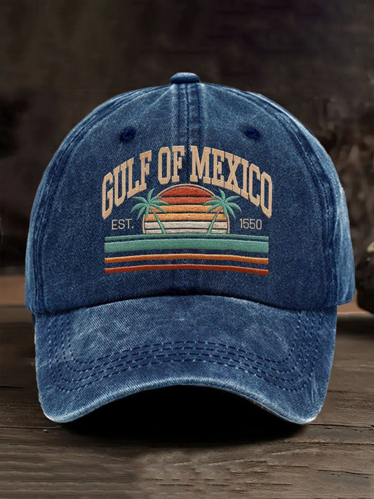 Gulf Of Mexico Printed Baseball Cap