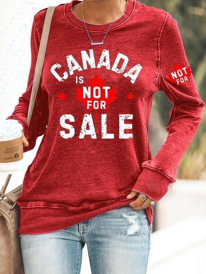 Women's Canada  Print Sweatshirt