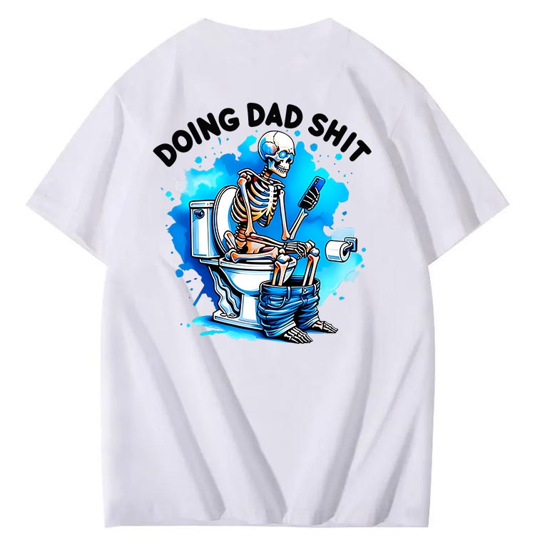 Doing Dad Shit Art Pattern Print T-Shirt
