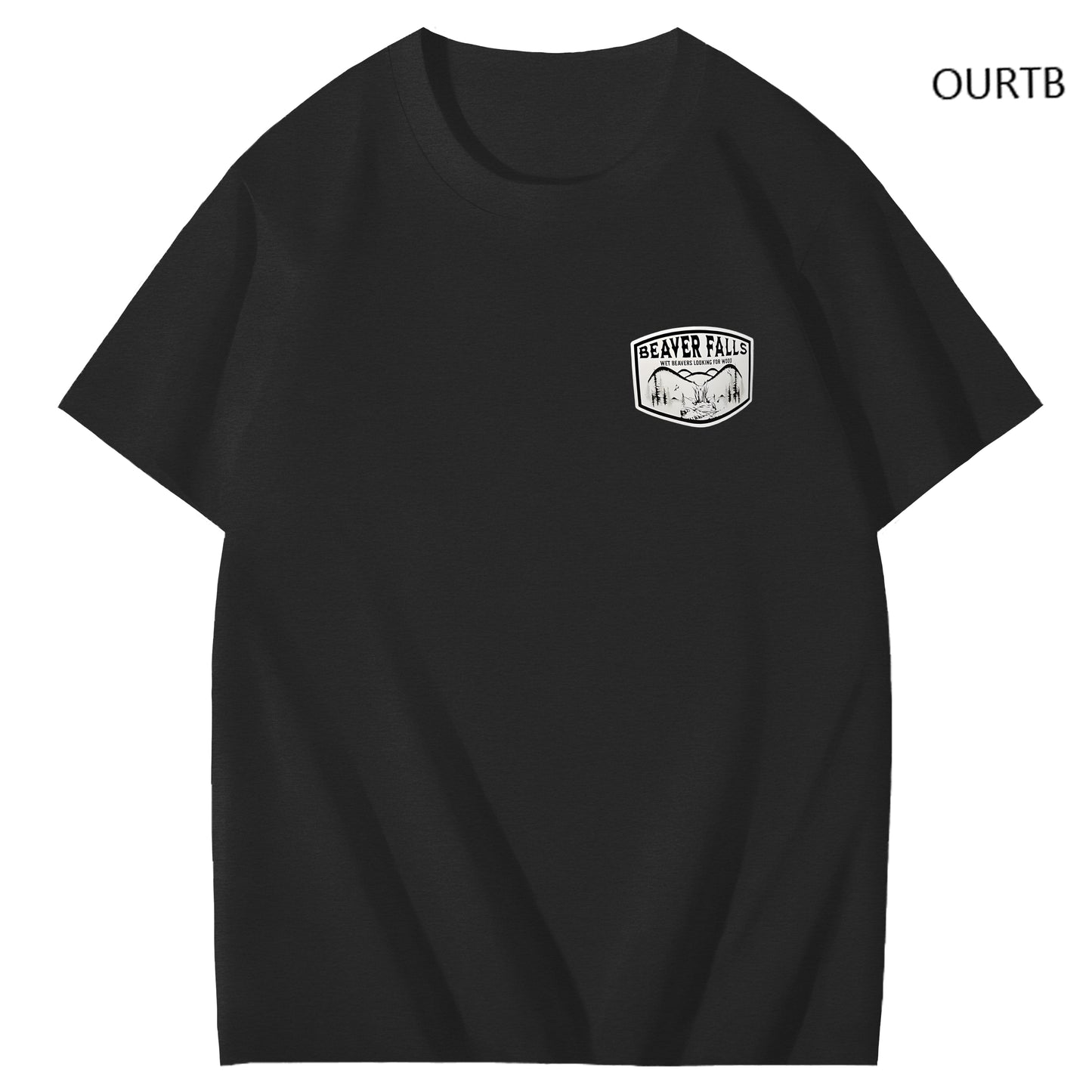 Beaver Falls No Place I'd Rather Come Funny Adoult Art Pattern Print T-Shirt