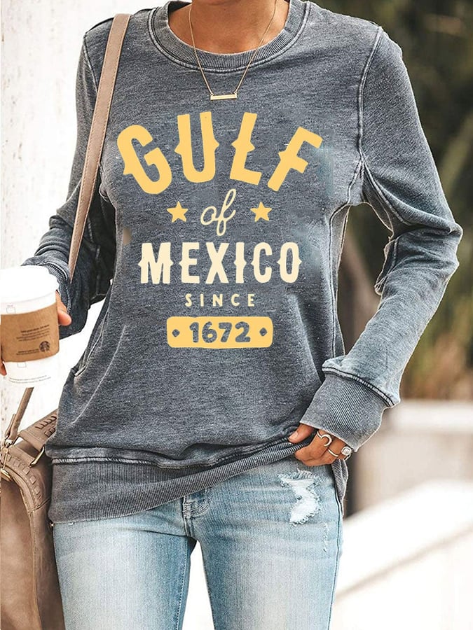 Women's Gulf of Mexico Print Sweatshirt