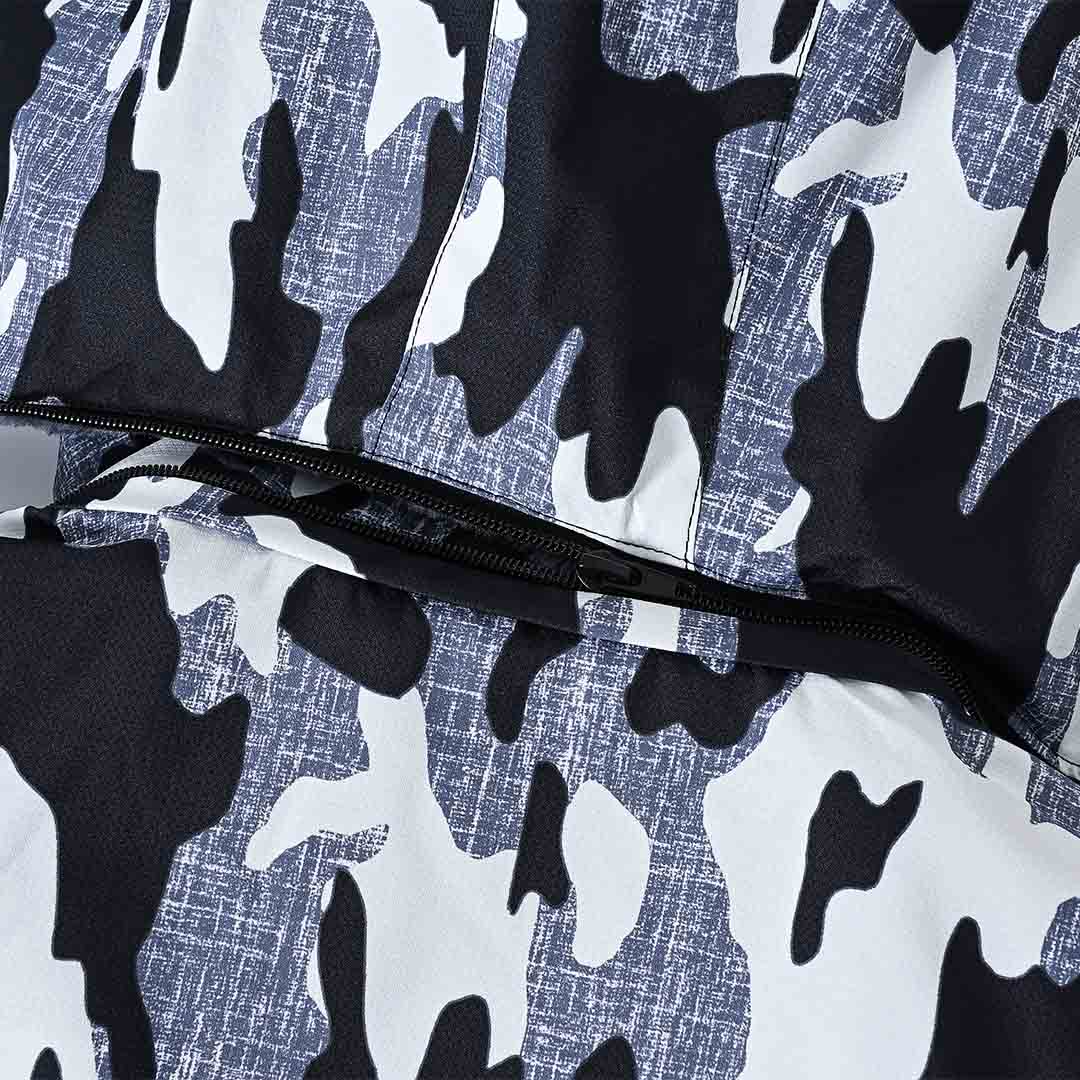 Men's Water Resistant Skiing Windbreaker Hooded Jacket