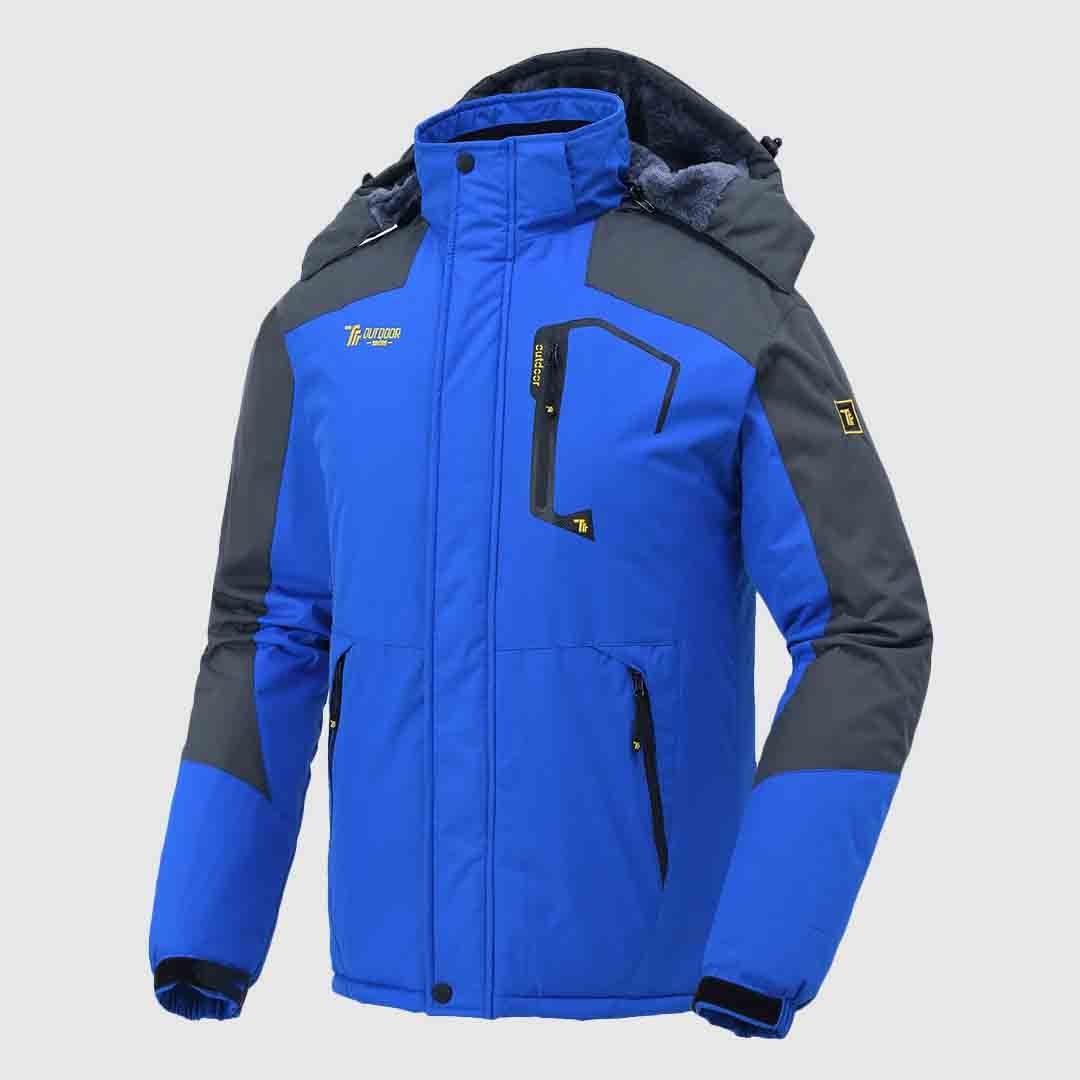 Men's Water Resistant Skiing Windbreaker Hooded Jacket