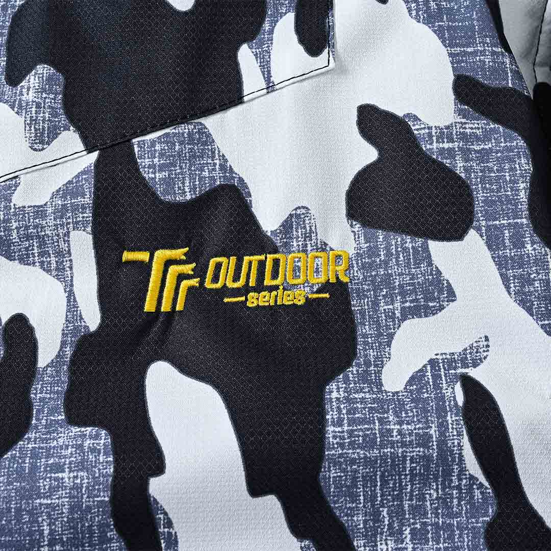 Men's Water Resistant Skiing Windbreaker Hooded Jacket