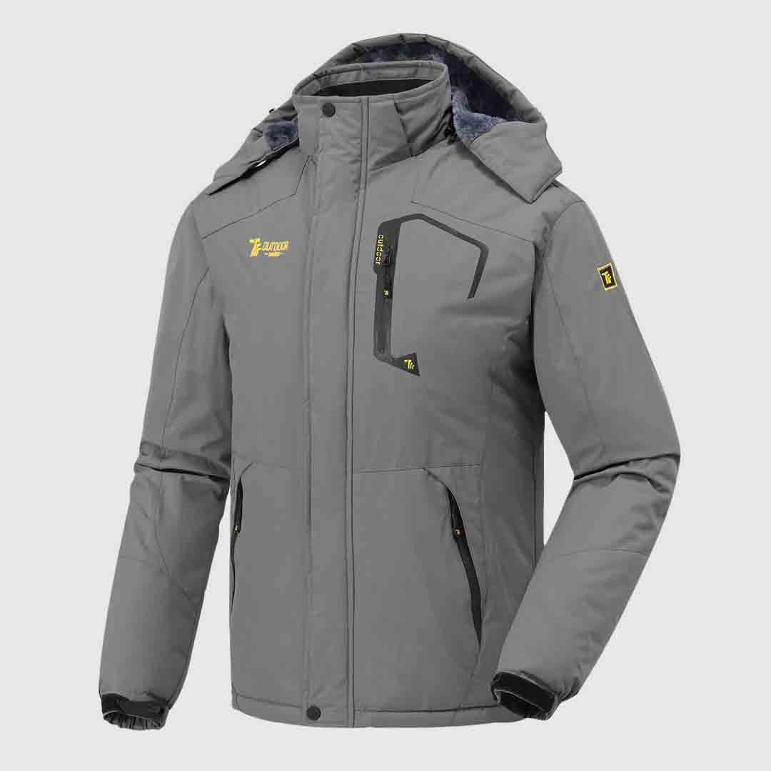 Men's Water Resistant Skiing Windbreaker Hooded Jacket
