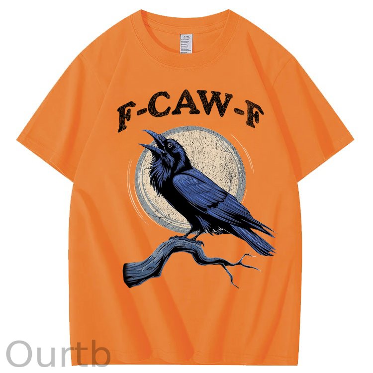 F-Caw-F Crow Raven 100% Cotton T-Shirt