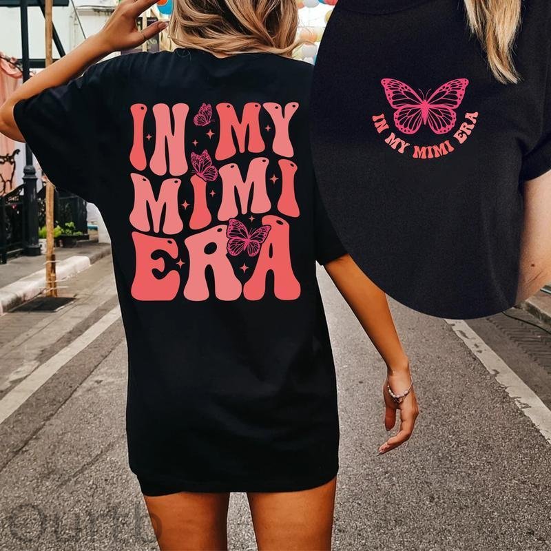 In My Mimi Era T-shirt, Mimi Shirt, Grandma Tee, Gift for Grandma, Nana Gift, Grandma Era, Christmas Gift for Gigi,100%Cotton T-Shirt