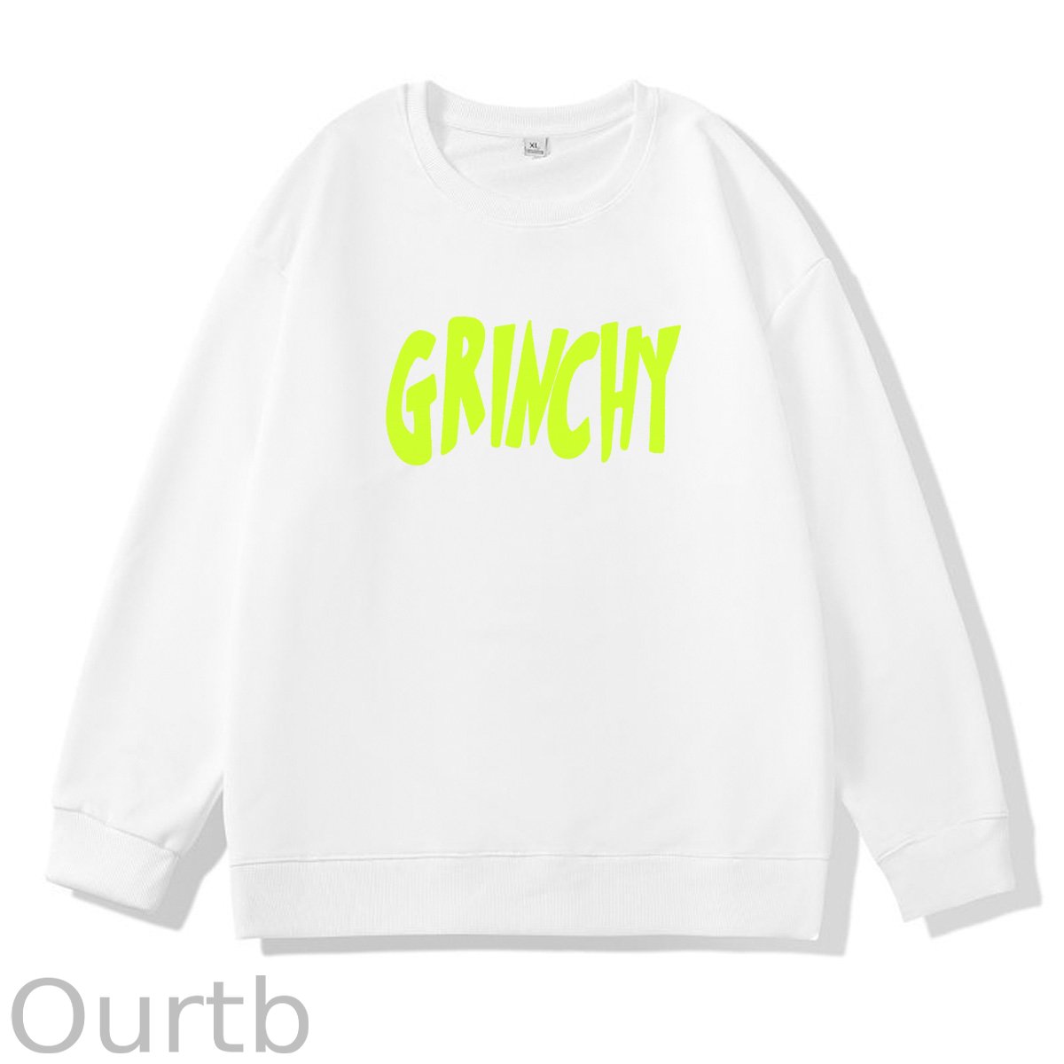 Christmas  Pattern 100% 300g CottonCrew Neck Sweatshirt