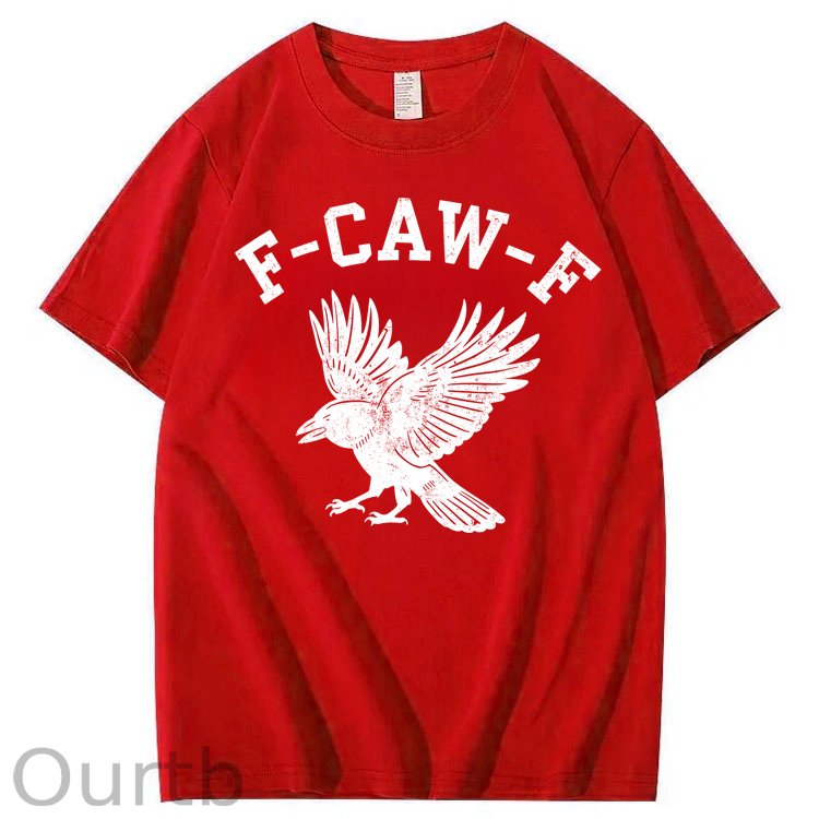F-Caw-F Crow Raven 100% Cotton T-Shirt