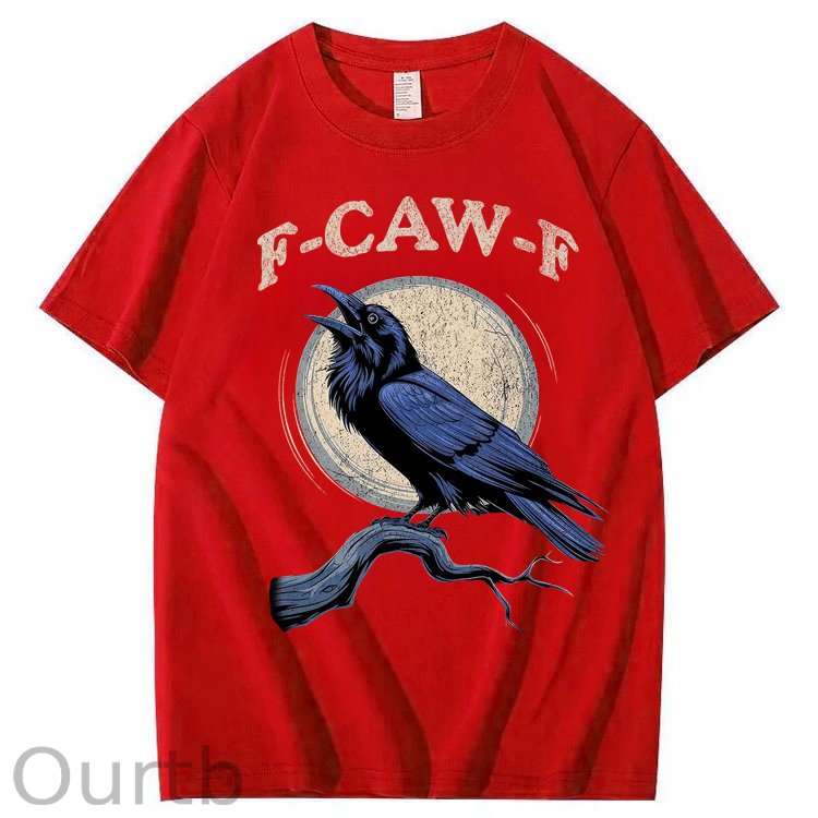 F-Caw-F Crow Raven 100% Cotton T-Shirt