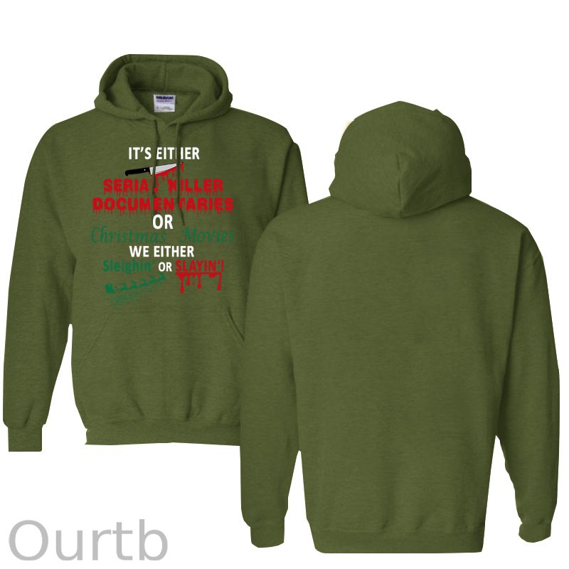 Christmas  Pattern 100% 300g Cotton Classic Hoodie