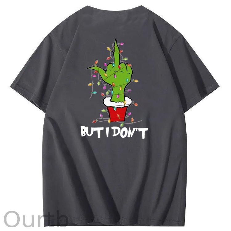 Christmas But I Don't  Pattern  100% Cotton T-Shirt