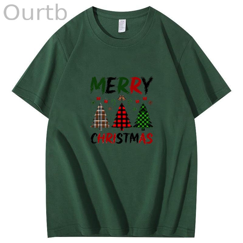 Plaid Christmas Trees With Bold T-Shirt