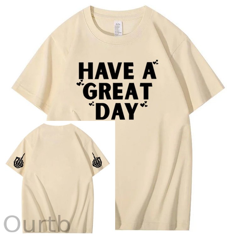 Have A Great Day Pattern100% Cotton T-Shirt