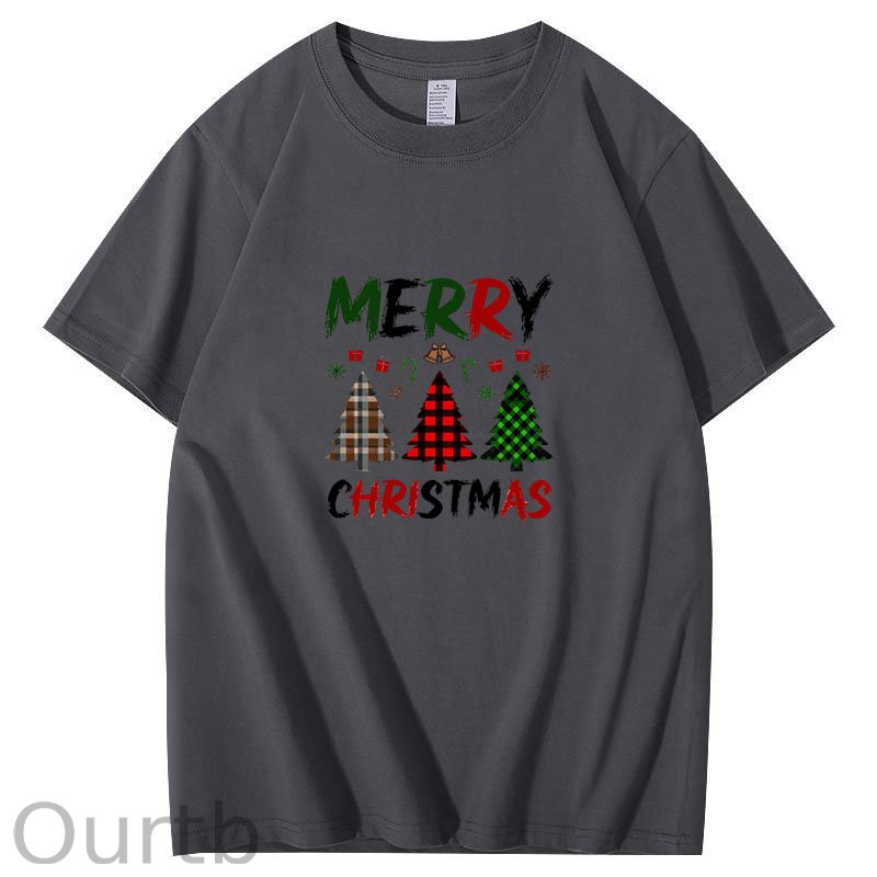 Plaid Christmas Trees With Bold T-Shirt