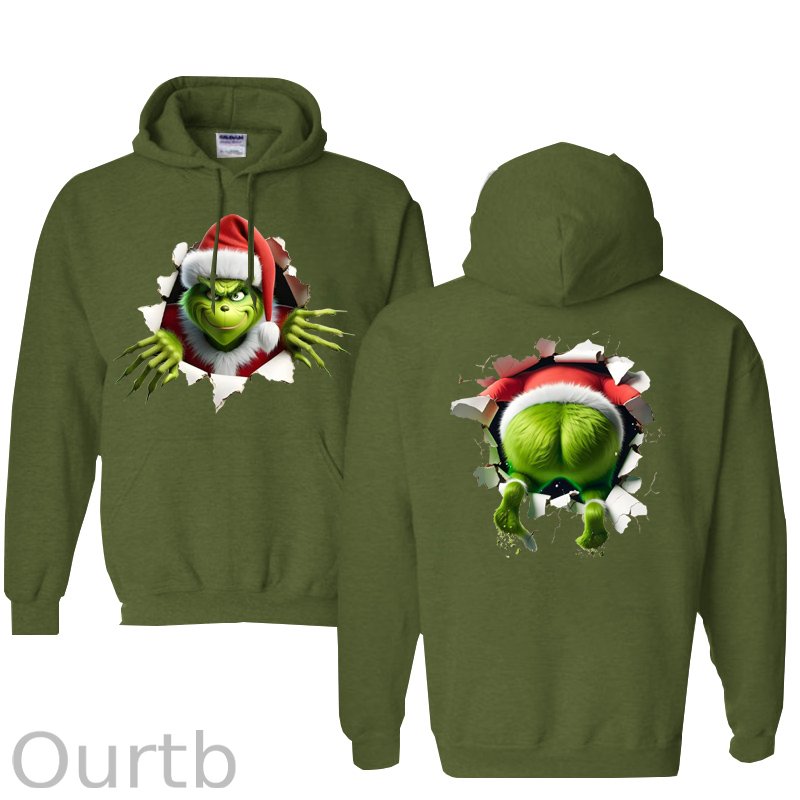 Christmas Funny  Pattern 100% 300g Cotton Classic Hoodie