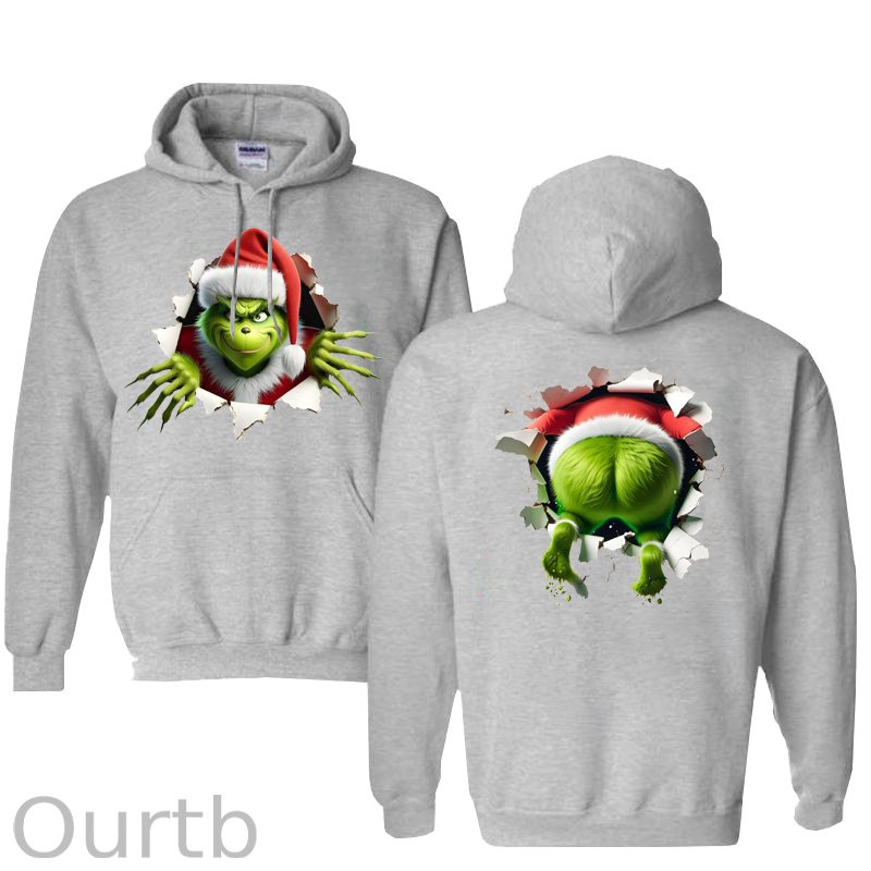 Christmas Funny  Pattern 100% 300g Cotton Classic Hoodie
