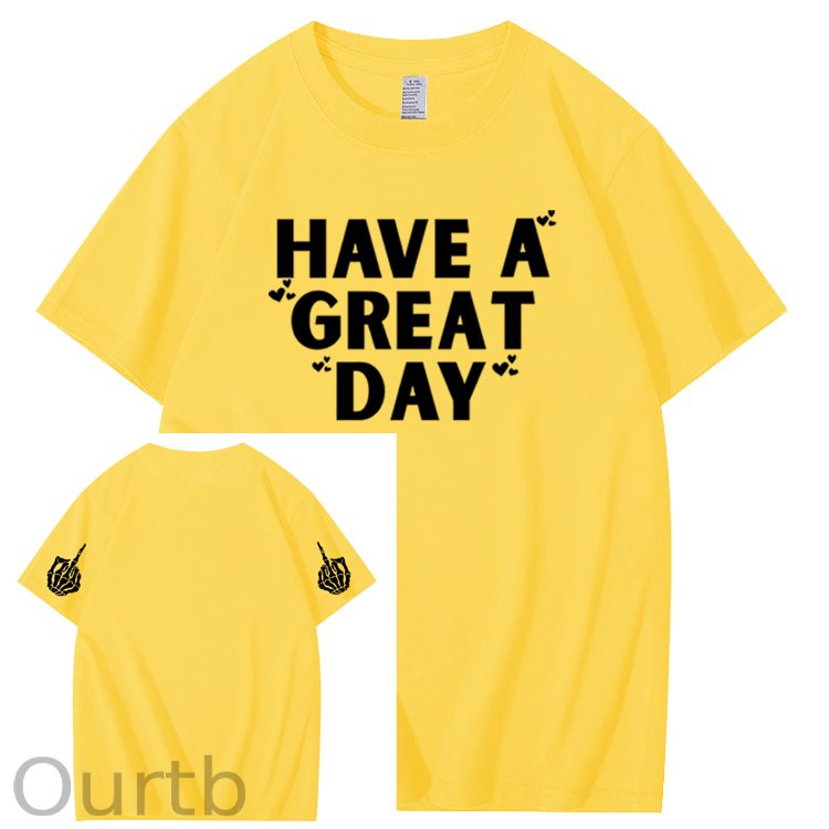Have A Great Day Pattern100% Cotton T-Shirt