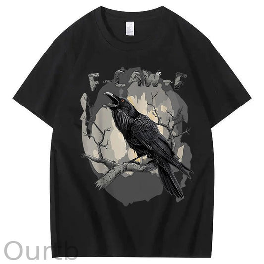 F-Caw-F Crow Raven 100% Cotton T-Shirt
