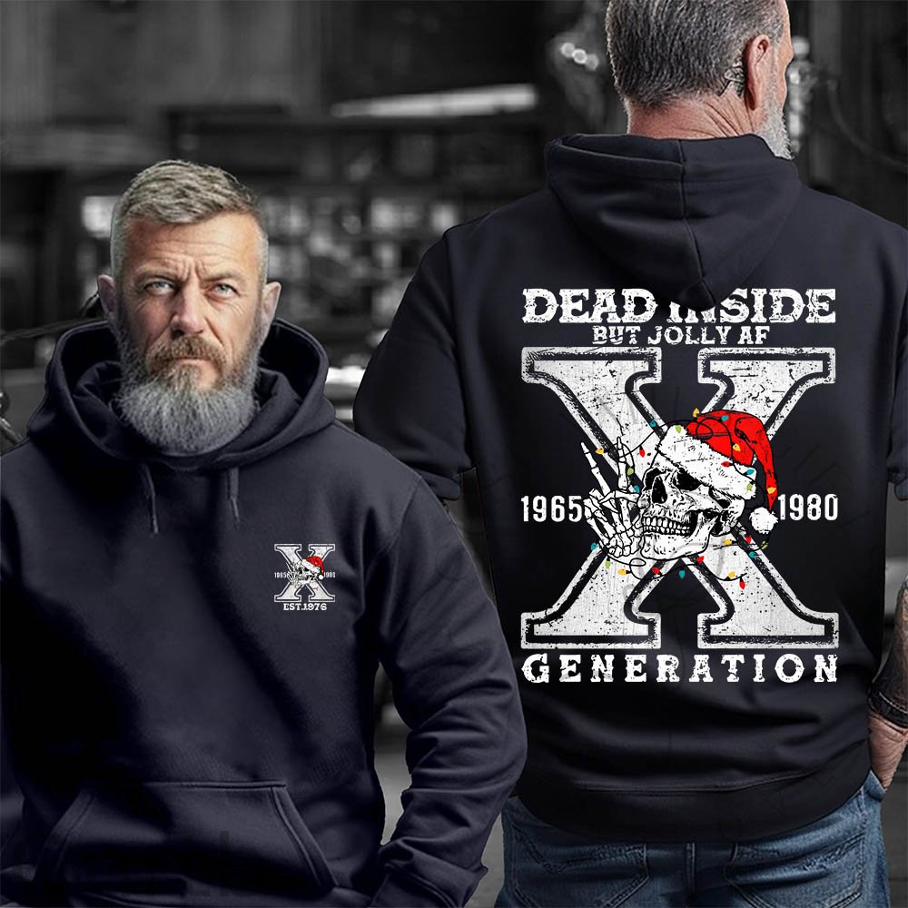 Gen X When You're Dead Inside Custom Year Unisex Hoodie /Sweatshirt Christmas Gift