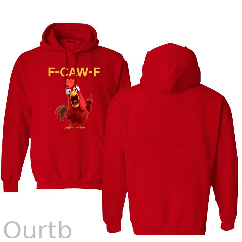 F-Caw-F Angry Chicken  Pattern 100% 300g Cotton Classic Hoodie