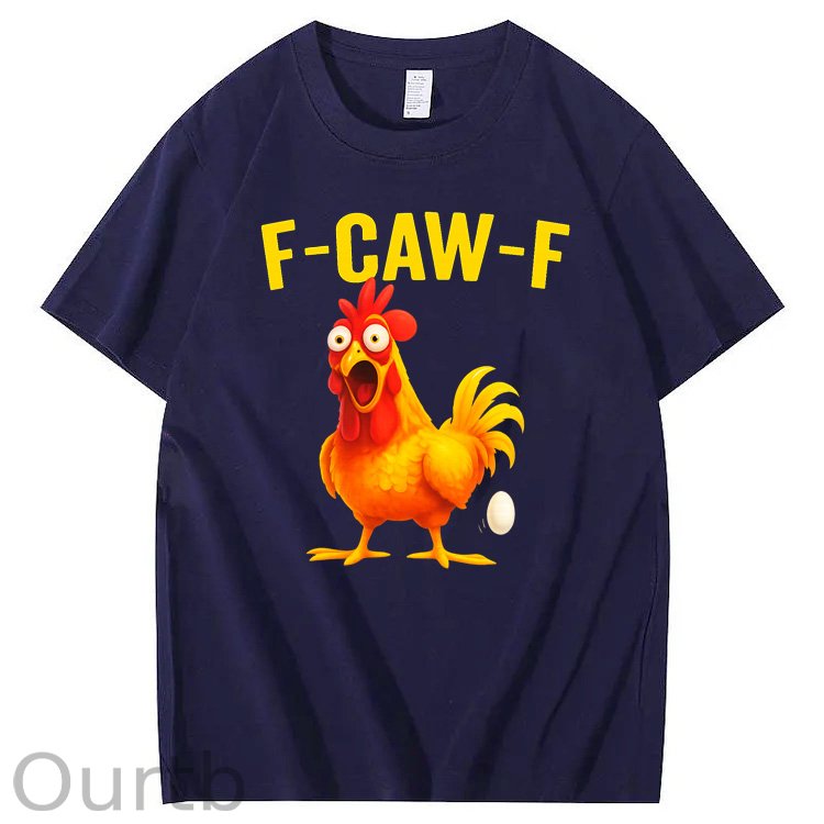 F-Caw-F Egg-Laying Chickens Pattern100% Cotton T-Shirt