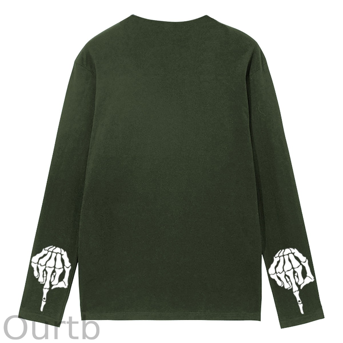 Have A Great Day Pattern Pattern Long Sleeve 100% Cotton  T-Shirt