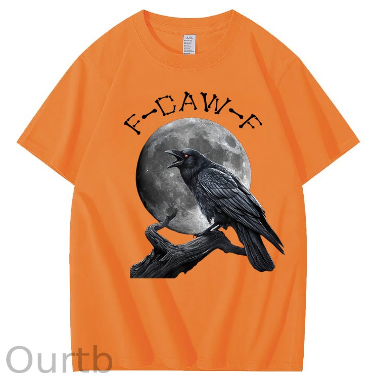 F-Caw-F Crow Raven 100% Cotton T-Shirt