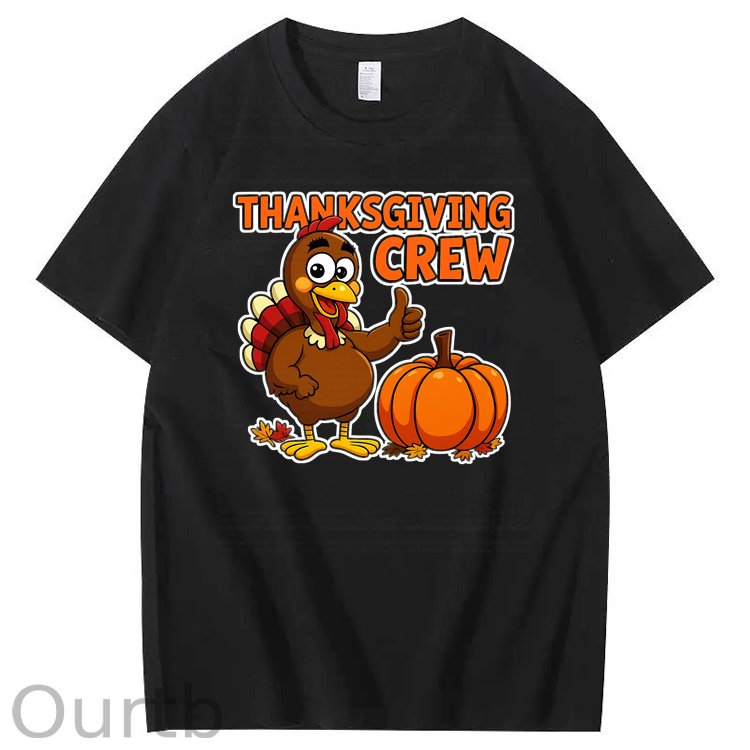 Thanksgiving Crew  Pattern100% Cotton T-Shirt