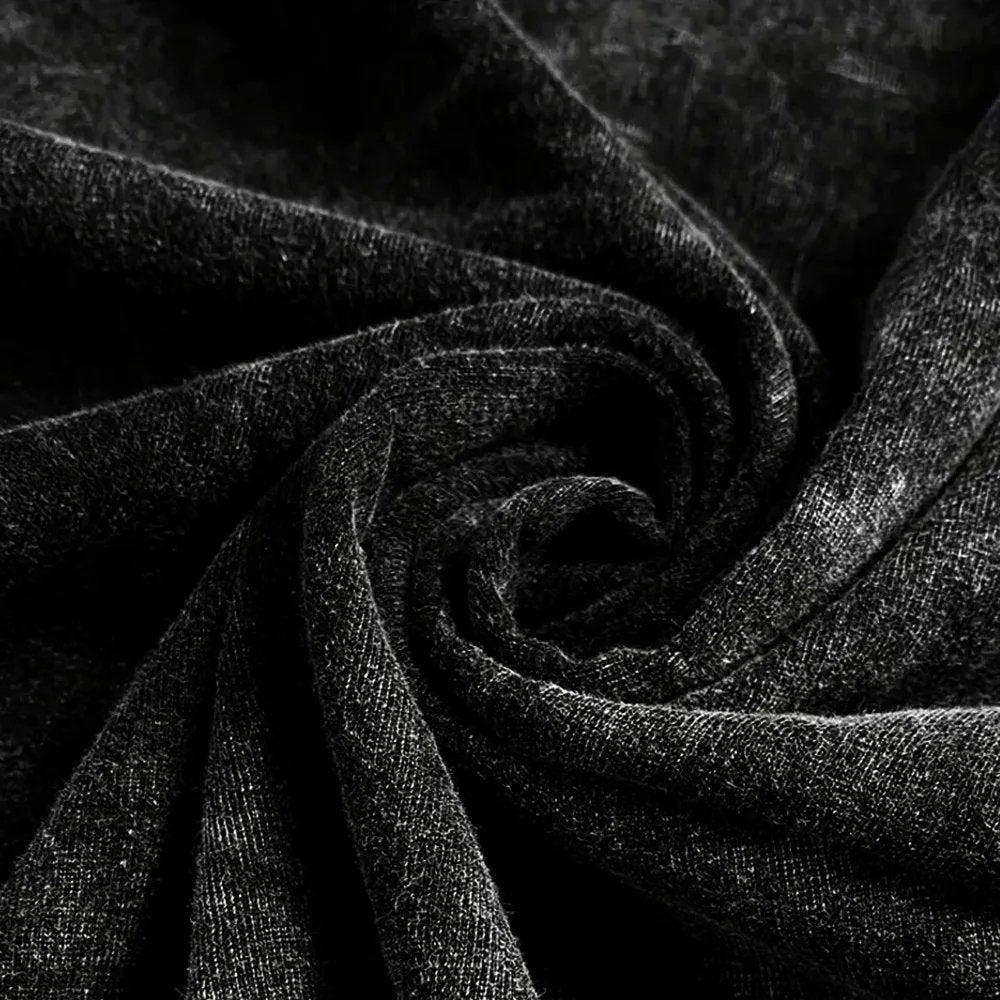 Unisex Christmas Monster Printed Washed Tee