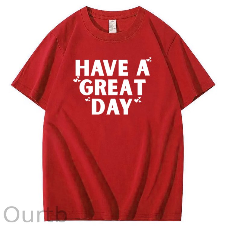 Have A Great Day Pattern100% Cotton T-Shirt