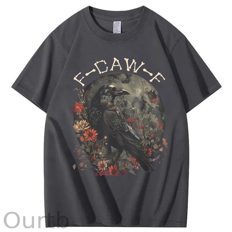 F-Caw-F Crow Raven 100% Cotton T-Shirt