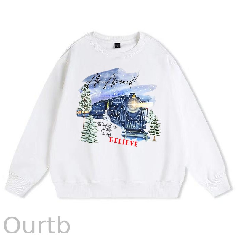 Christmas Believe 100% Cotton Fleece Sweatshirt