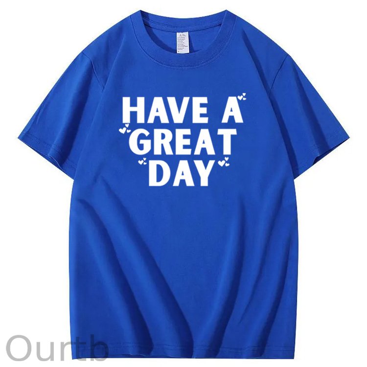 Have A Great Day Pattern100% Cotton T-Shirt