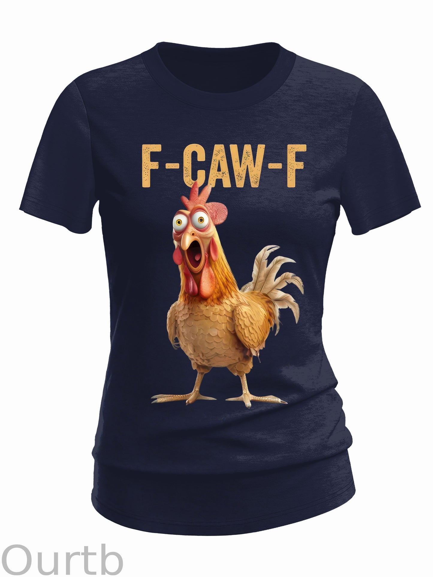 F-Caw-F Chicken Cotton Blend T-Shirt