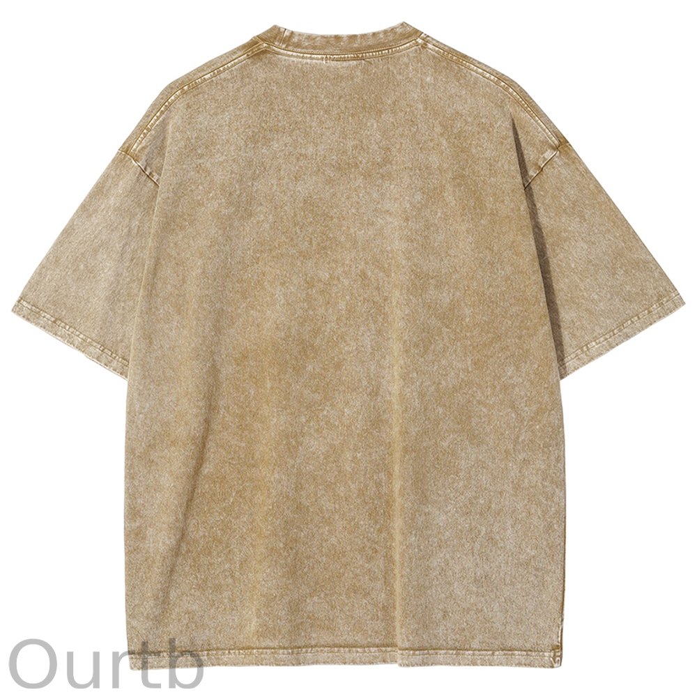 Unisex Christmas Cat Printed Washed Tee