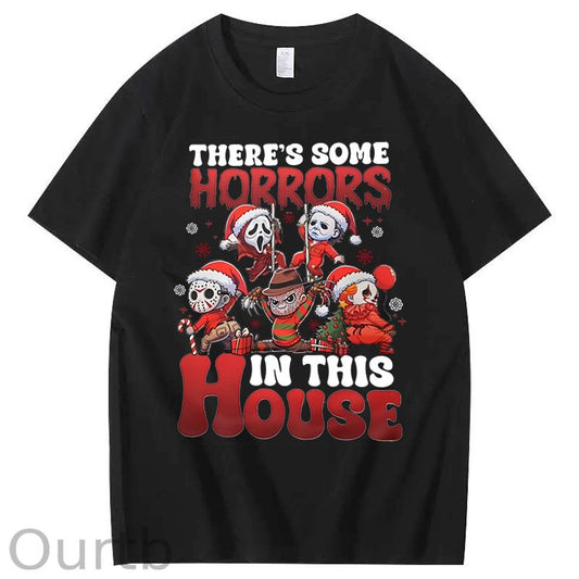 Christmas Funny Pattern100% Cotton T-Shirt