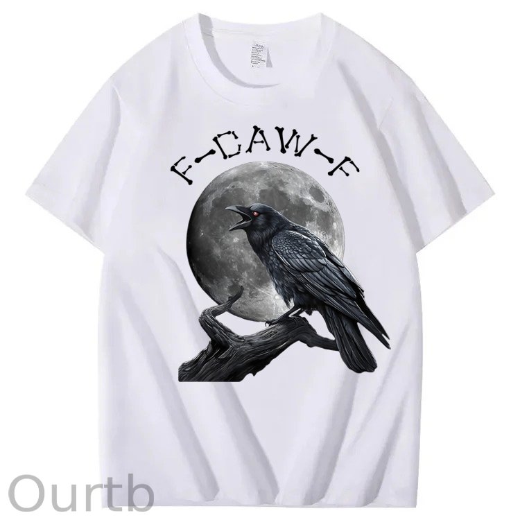 F-Caw-F Crow Raven 100% Cotton T-Shirt