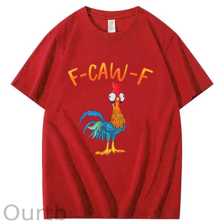 F-Caw-F Chicken Pattern100% Cotton T-Shirt