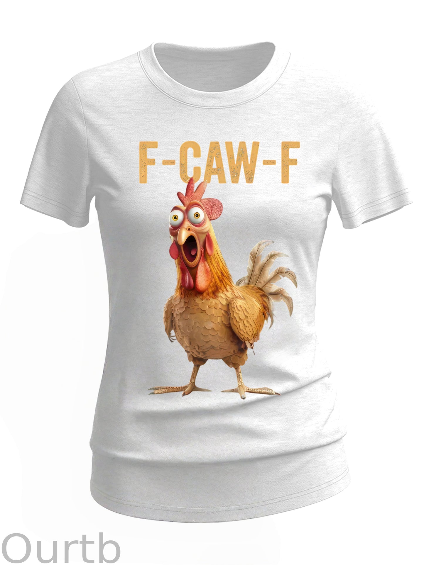 F-Caw-F Chicken Cotton Blend T-Shirt